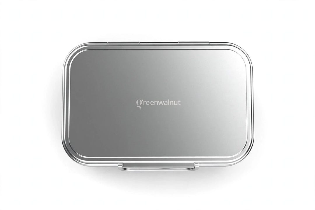 Stainless Steel 2 Compartment Bento Lunch Box