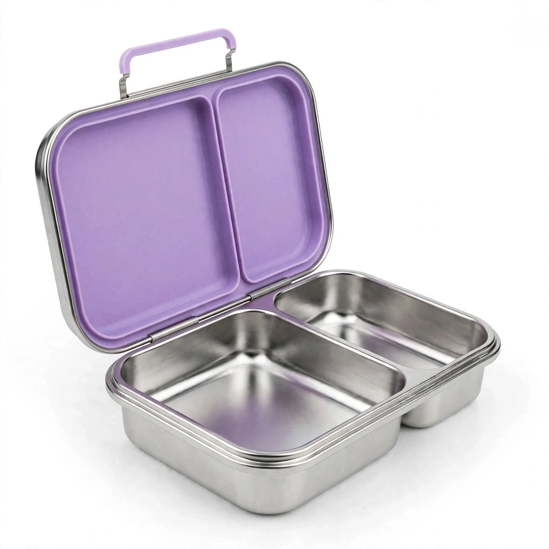 Stainless Steel 2 Compartment Bento Lunch Box