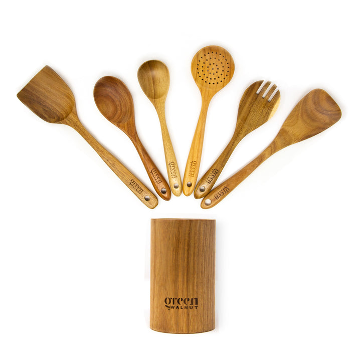 Green Walnut | Wooden Acacia Kitchen Utensil 