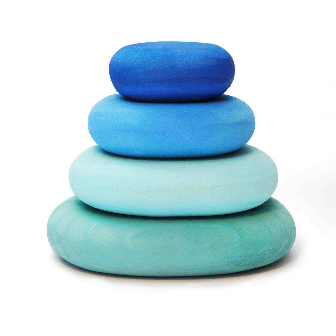 Wooden Pebbles | Stacking Blocks | Green Walnut - Green Walnut Inc.