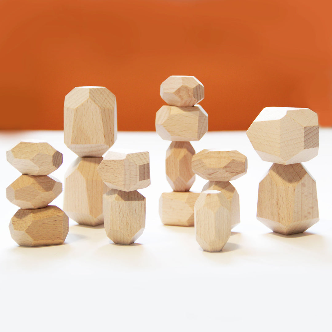 Stacking Blocks | Sparrow | Set of 16 - Green Walnut Inc.