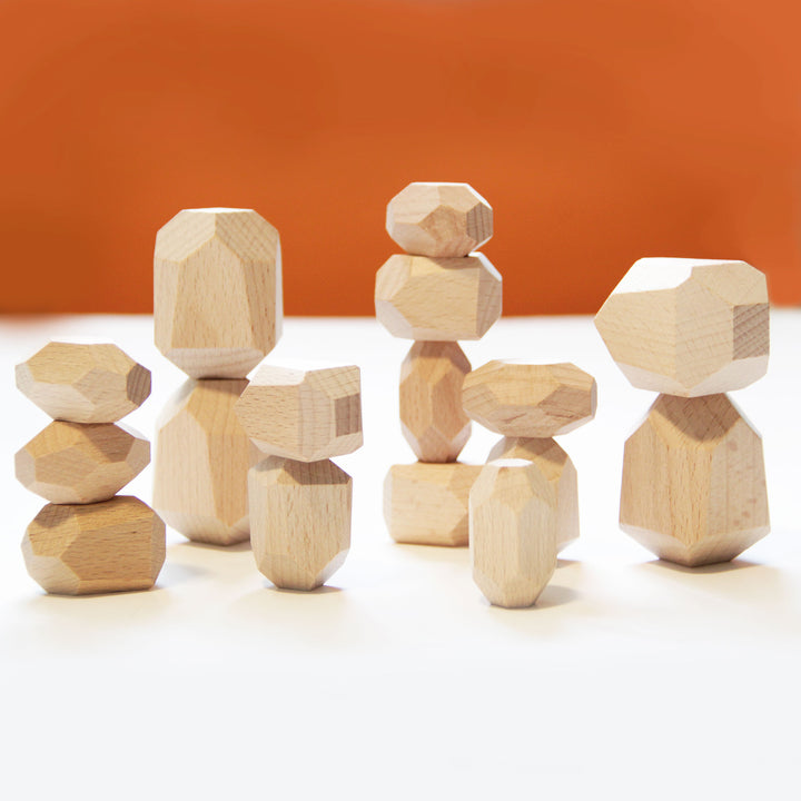 Stacking Blocks | Sparrow | Set of 16 - Green Walnut Inc.