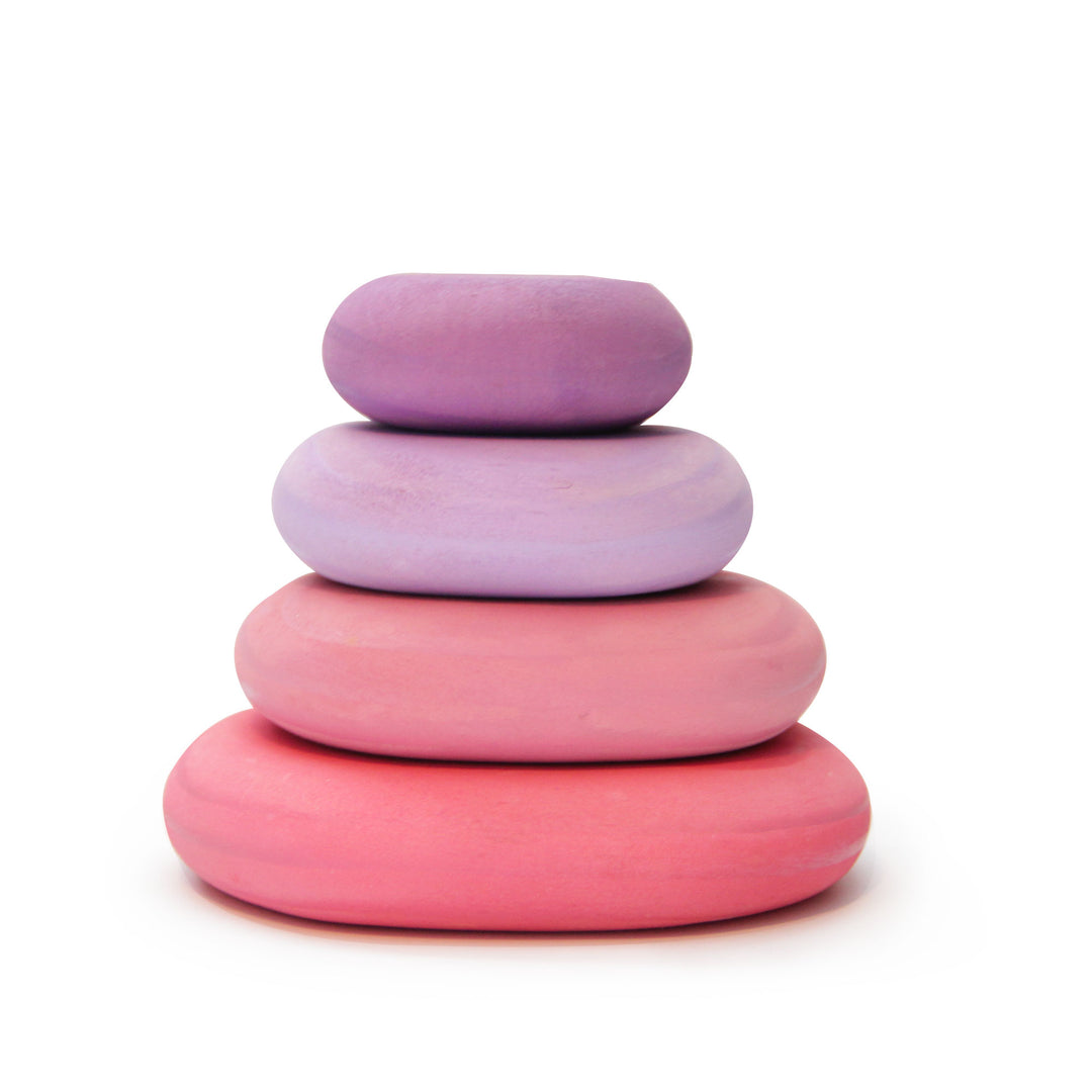 Wooden Pebbles | Stacking Blocks | Green Walnut - Green Walnut Inc.