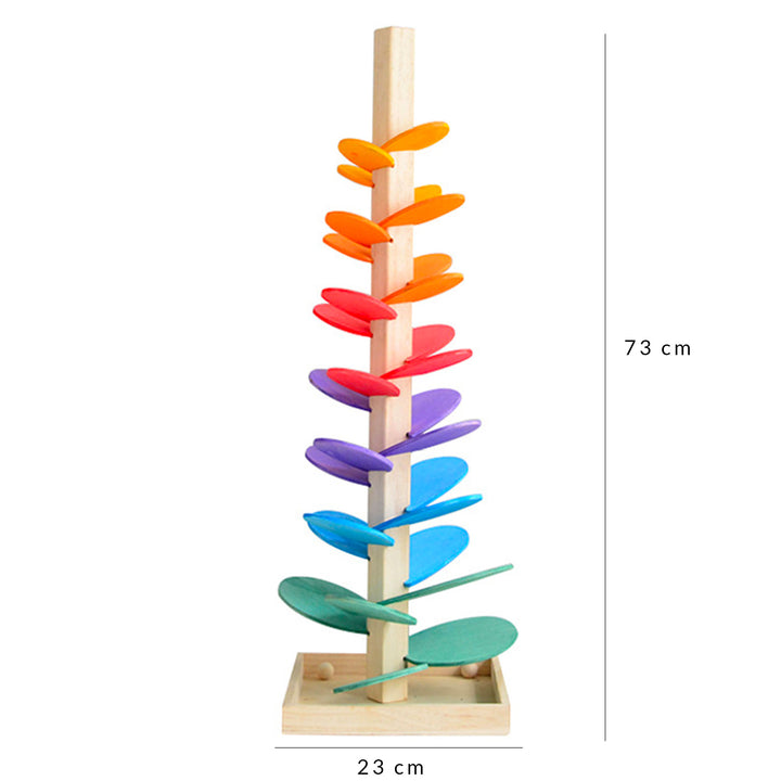 Large Wooden Marble Rainbow Tree Run - Green Walnut Inc.