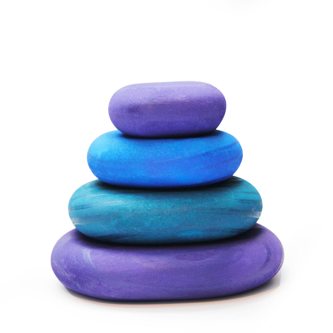 Wooden Pebbles | Stacking Blocks | Green Walnut - Green Walnut Inc.