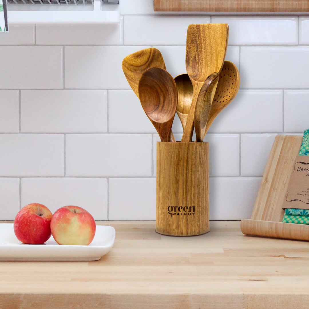 Green Walnut | Wooden Acacia Kitchen Utensil 