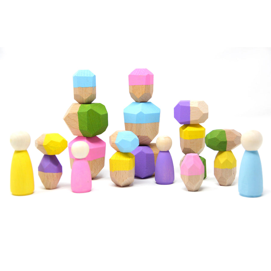 Stacking Blocks | Toucan | Set of 20 - Green Walnut Inc.