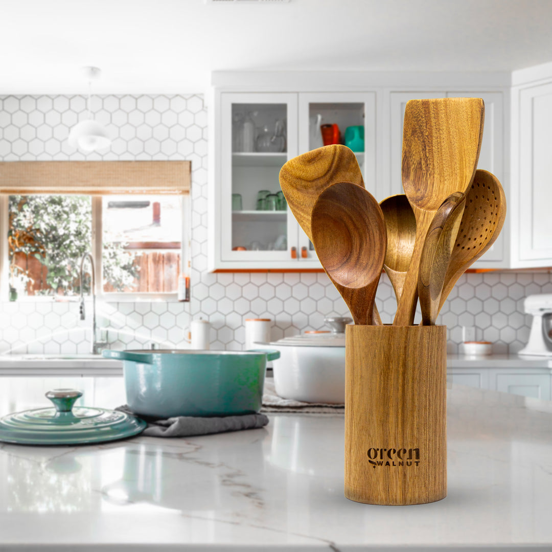 Green Walnut | Wooden Acacia Kitchen Utensil 