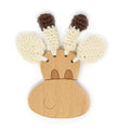 Wooden Giraffe Crochet Teether - Green Walnut Inc.