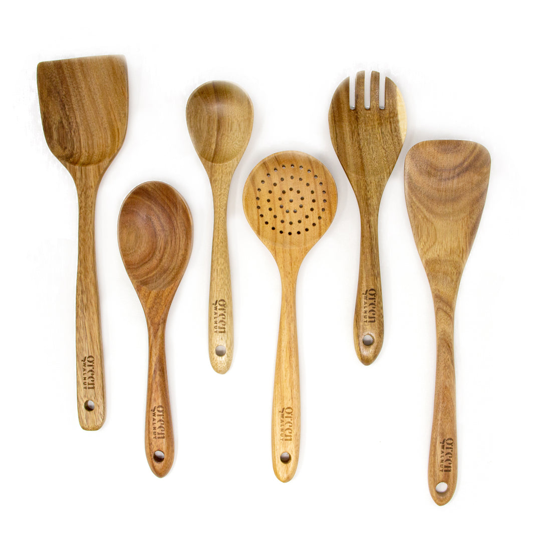 Green Walnut | Wooden Acacia Kitchen Utensil 