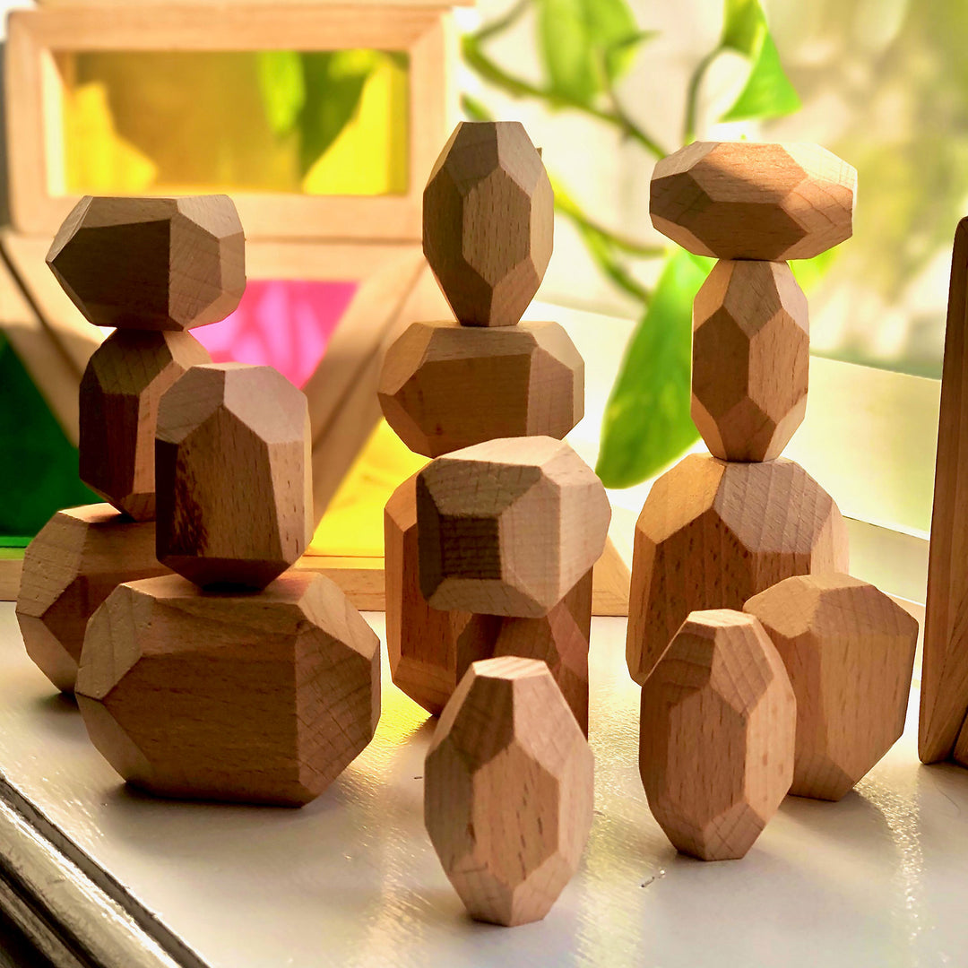 Stacking Blocks | Sparrow | Set of 16 - Green Walnut Inc.