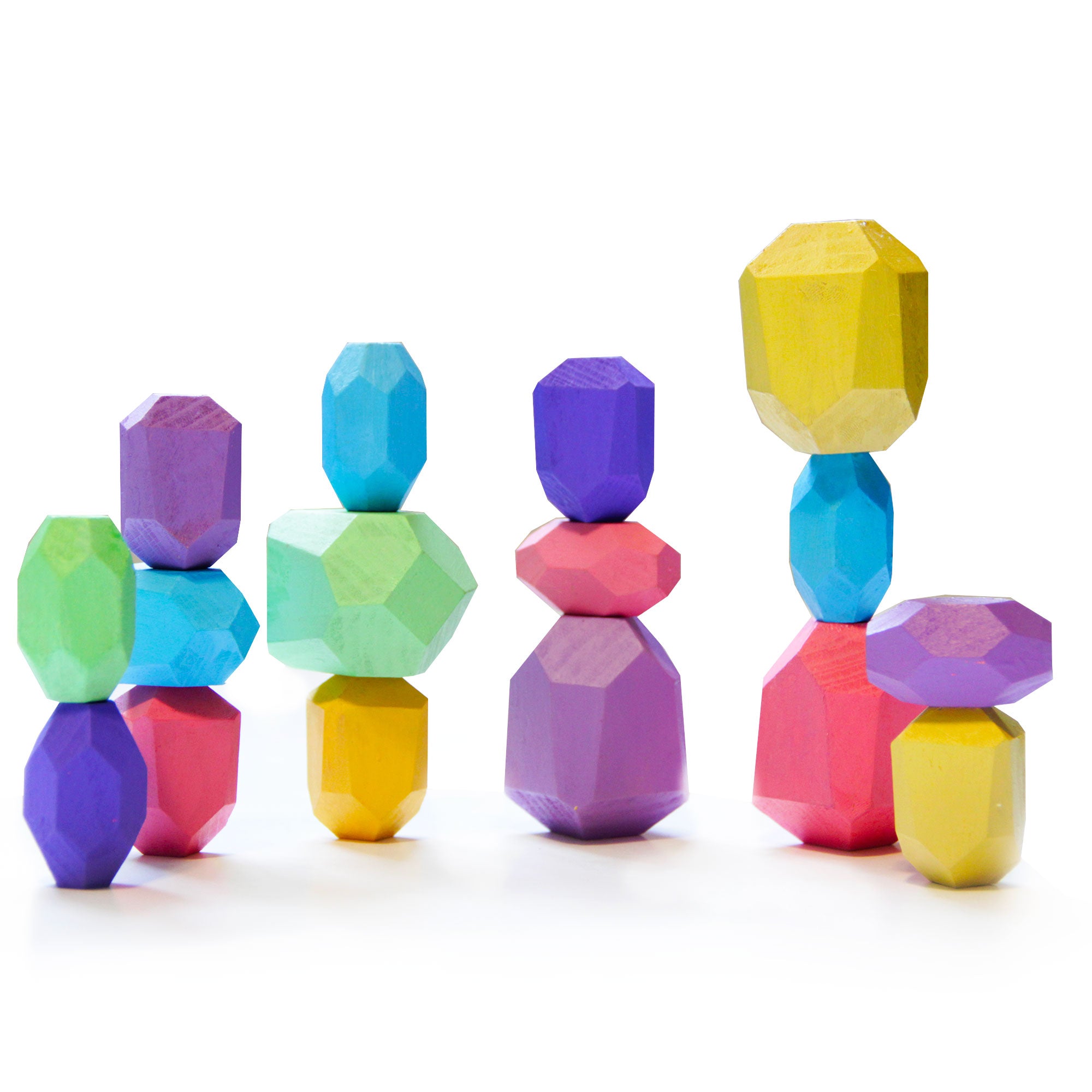 Stacking Blocks | Cotton Candy | Set of 16 – Green Walnut Inc.