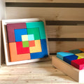 Wooden Stacking Geometric Blocks - Green Walnut Inc.