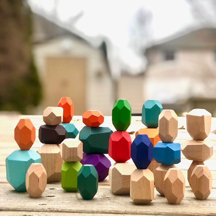 Stacking Blocks | Parrot | Set of 32 - Green Walnut Inc.