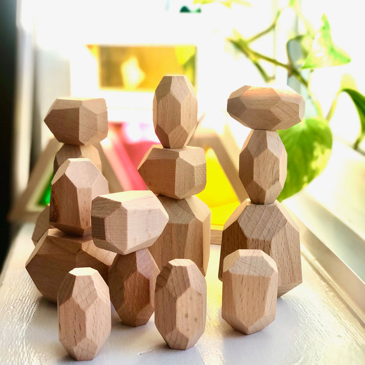 Stacking Blocks | Sparrow | Set of 16 - Green Walnut Inc.