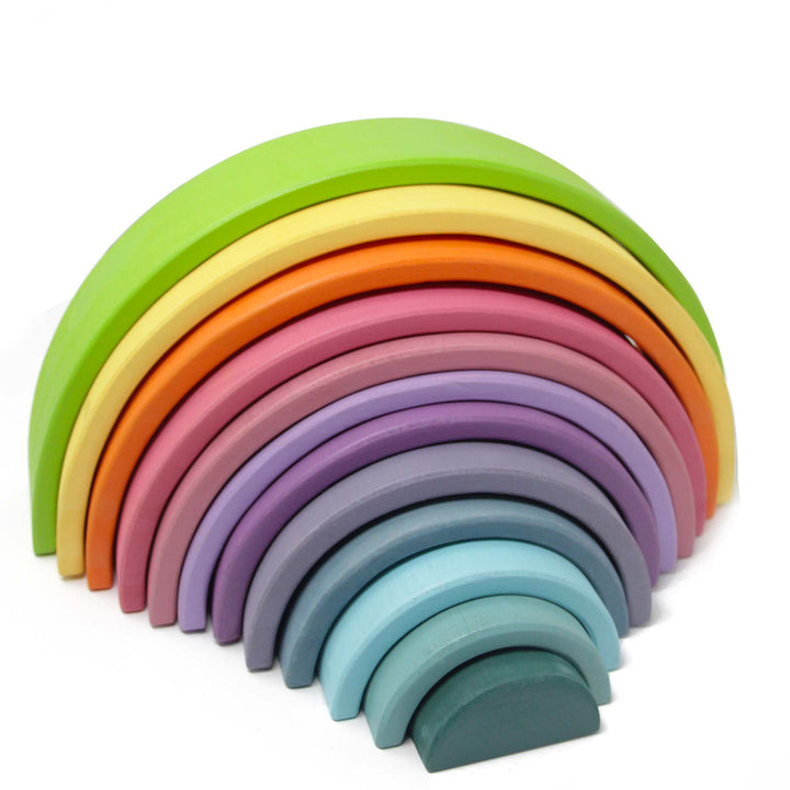 Large Pastel Rainbow Stacker - Green Walnut Inc.