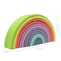 Large Pastel Rainbow Stacker - Green Walnut Inc.