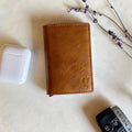 Leather Pop Up Wallet | Genuine PU Minimalist Cardholder | Mens Wallet | Mens Slim Card Holder | RFID Blocking | Automatic Wallet - Green Walnut Inc.
