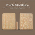 Wooden Alphabet & Number Tracing Board With Wooden Pen - Green Walnut Inc.
