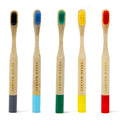 Kids - Bamboo Toothbrush - Set of 5 - Green Walnut Inc.