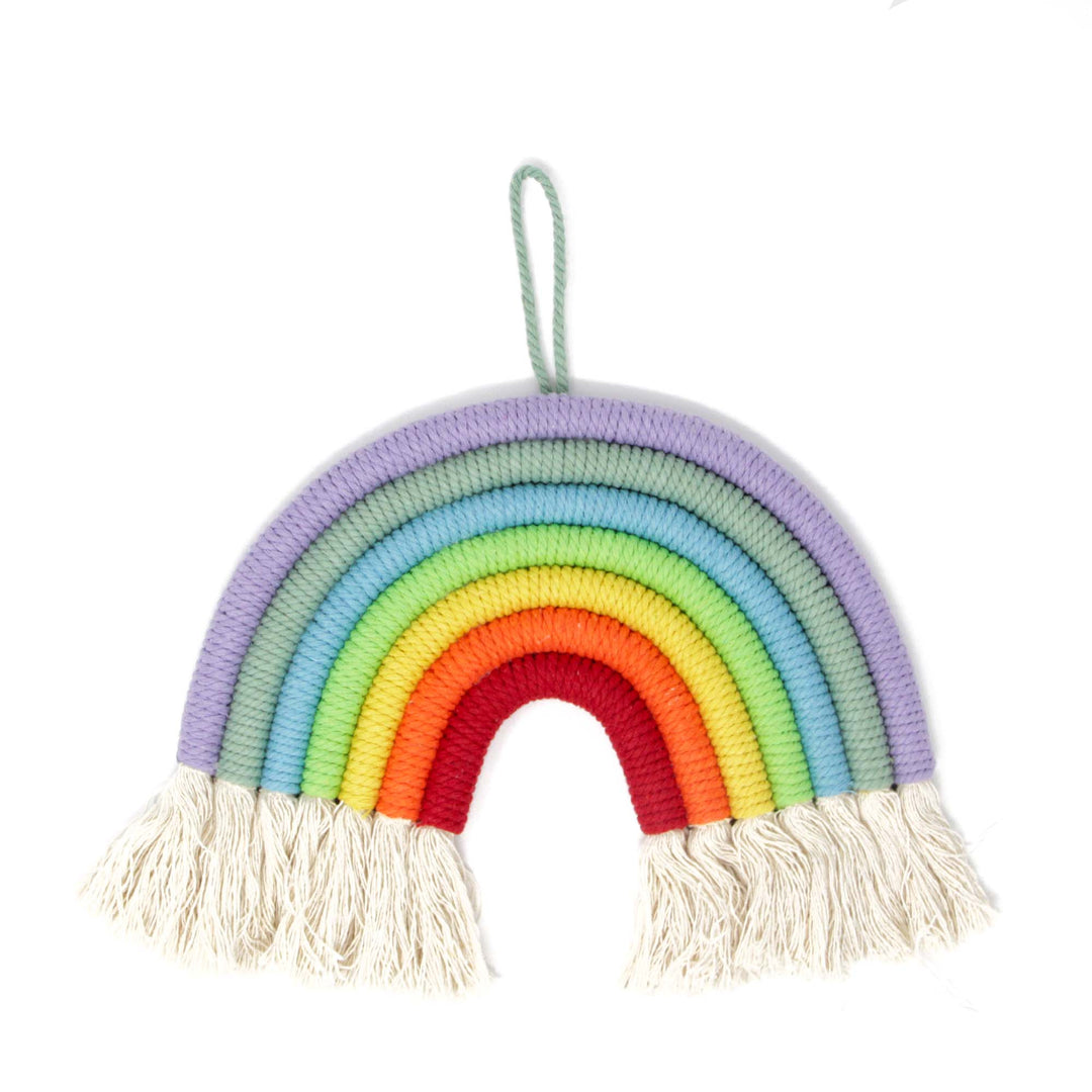 Green Walnut Macrame Rainbow | Wall Hanging | Wall Decor | Nursery Decor | Photography Prop | Colorful Rainbows