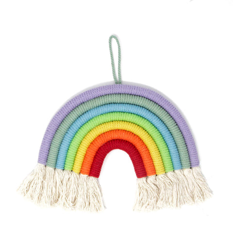 Green Walnut Macrame Rainbow | Wall Hanging | Wall Decor | Nursery Decor | Photography Prop | Colorful Rainbows