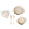 5 Piece Wheat Straw Toddler Baby & Kids  Dinnerware Set / Biodegradable Tableware set for Kids - Green Walnut Inc.