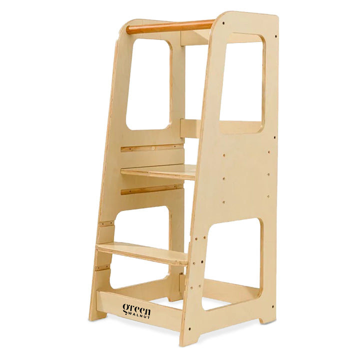 Kids & Toddler Learning Tower | Kitchen Step Stool - Green Walnut Inc.